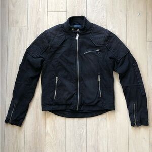 Polo Ralph Lauren Quilt Patch Moto Jacket in Black Women’s Size M